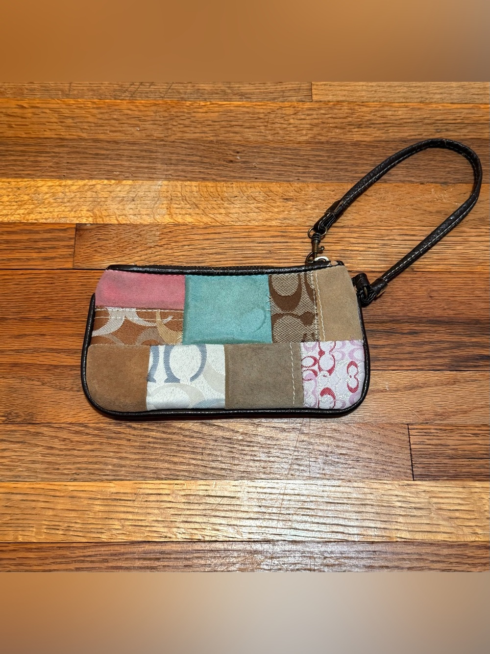 Coach Mid-2000s Patchwork Wristlet